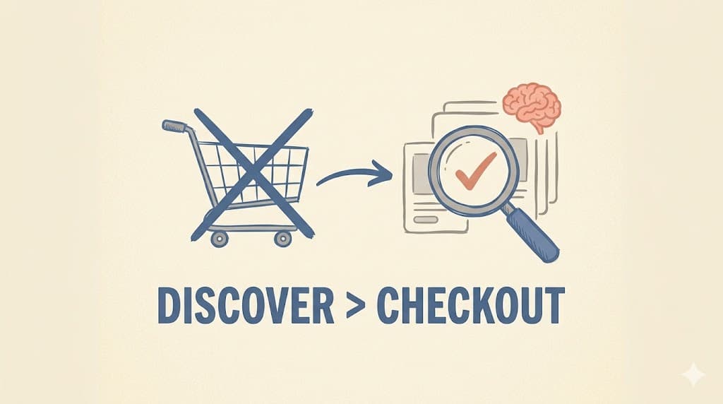 ChatGPT 購物大轉向,Instant Checkout 慘輸 3 倍,AI 電商的價值在探索不在結帳